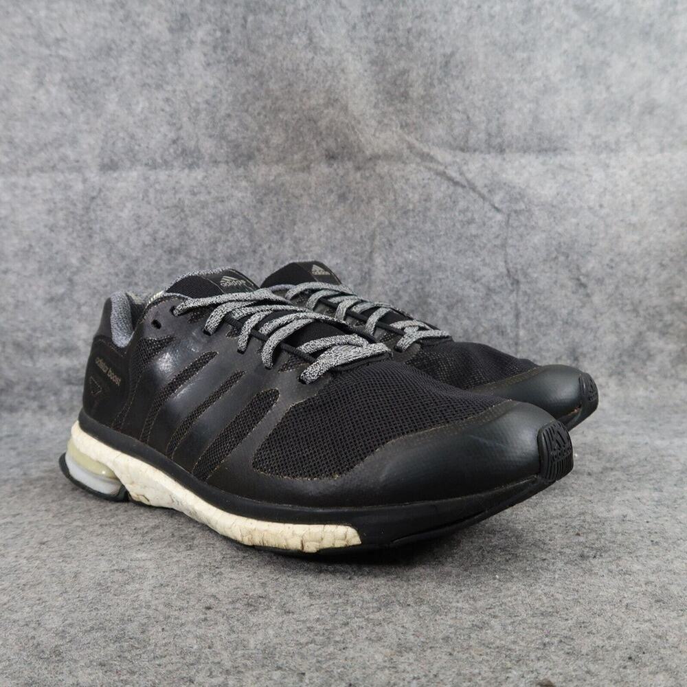 Adidas Shoes Mens 9.5 Athletic Trainers Adistar Boost Running Active Sport Black